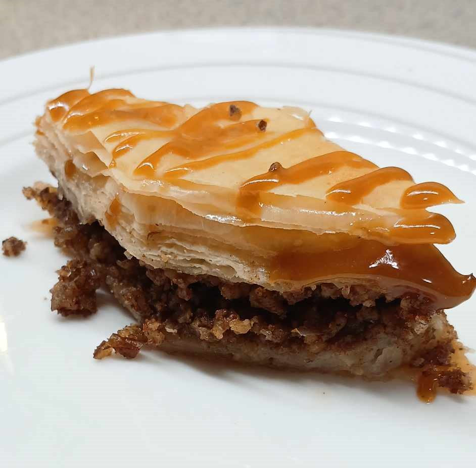 Salted Caramel with Pecans Baklava